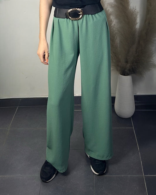 PANTALON GIORGIA VERT D'EAU